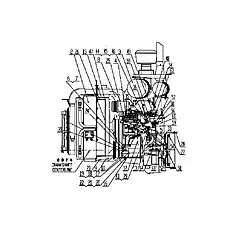 Admission And Exhaust Assembly - Блок «Двигатель в сборе 3»  (номер на схеме: 3)