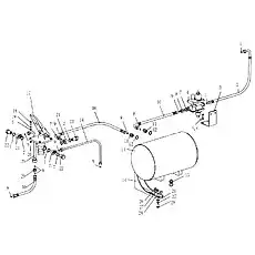 Air brake valve XM60C-3514002 - Блок «Тормозная система»  (номер на схеме: 17)