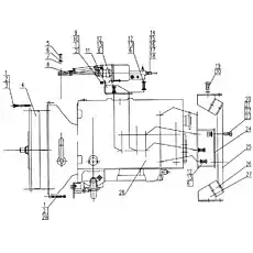 Bolt M10x25 - Блок «xz16k-50a Механизм ящика и подвески»  (номер на схеме: 9)