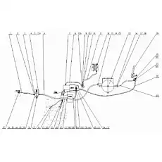 Bolt M8x70 - Блок «Система управления рабочим тормозом»  (номер на схеме: 33)
