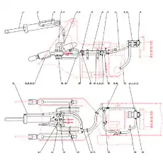 Articulated oil return hose - Блок «Система гидравлического инструмента»  (номер на схеме: 13)