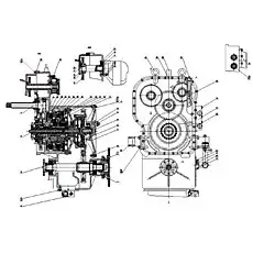 Steering pump drive gear - Блок «Коробка передач в сборе»  (номер на схеме: 34)