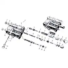 Air valve body - Блок «Клапан управления коробкой передач»  (номер на схеме: 21)