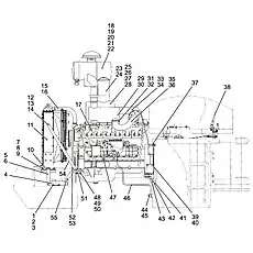 Hoop 44-64 - Блок «Система дизельного двигателя»  (номер на схеме: 6)