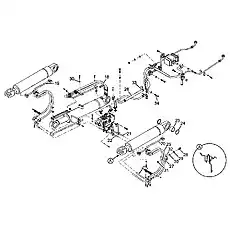 Articulated oil inlet hose - Блок «Система гидравлического инструмента»  (номер на схеме: 37)