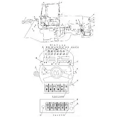 Air-condition evaporator - Блок «Электрические компоненты ZL35G15T8»  (номер на схеме: 77)