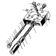 One-way valve - Блок «Клапан распределения в сборе»  (номер на схеме: 5)