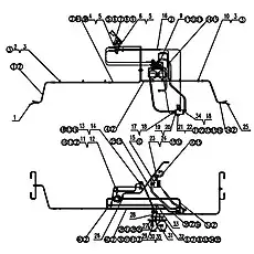 Bolt M10x25 ZnD - Блок «Тормозная система»  (номер на схеме: (39))