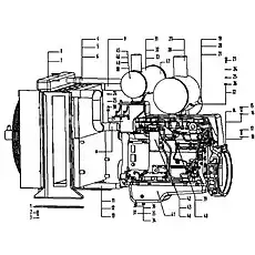 Bolt M10x40ZnD - Блок «Система двигателя 1»  (номер на схеме: 17)