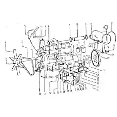Болт M10x45-8.8-Zn.D - Блок «Система двигателя»  (номер на схеме: 13)