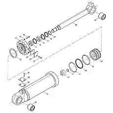 SNAP RING (VER: 001) - Блок «10C1287 002 Наклонный цилиндр ковша»  (номер на схеме: 21)