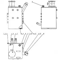 PLUG (VER:002) - Блок «21C0587 001 Гидравлический масляный бак»  (номер на схеме: 8)