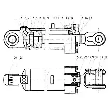 Кольцо круглого сечения 170X5. 3 - Блок «10С0091 Гидроцилиндр подъема»  (номер на схеме: 12)