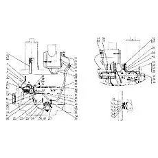 Входная трубка, воздушный компрессор - Блок «Обвязка двигателя»  (номер на схеме: 14)