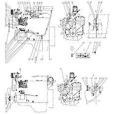 Intake Pipe, Air Compressor - Блок «Приложения двигателя в сборе»  (номер на схеме: 52)