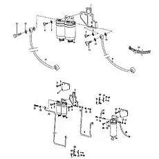 Хомут трубы - Блок «Топливный фильтр в сборе»  (номер на схеме: 17)