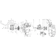 Впускная труба компрессора - Блок «Шестеренчатый привод»  (номер на схеме: 30)