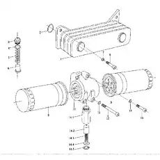 Цилиндрический винт с внутренней шестигранной головкой M8 - Блок «топливный насос и топливный фильтр 2»  (номер на схеме: 12)
