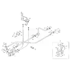 Bending plate - Блок «9F653-59A000000A0  Hydraulic control system»  (номер на схеме: 28)
