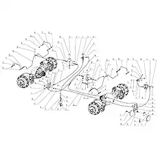 Link bolt ZL50G2-07015 - Блок «Brake System»  (номер на схеме: 14)
