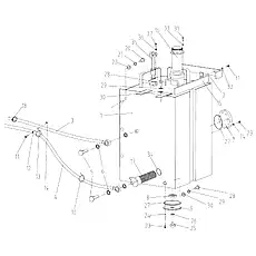 Baffle plate DG956H-01202 - Блок «Fuel Oil Tank And Piping»  (номер на схеме: 2)