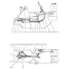 MOUNTED PLATE - Блок «Система управления гидравликой»  (номер на схеме: 13)
