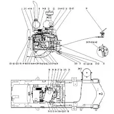 BOLT GB16674-M8*35EpZn-8.8 - Блок «Дизельный двигатель в сборе»  (номер на схеме: 48)