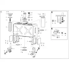 Valve  MBS216-1/2" - Блок «Hydraulic tank assembly F5-2910000950»  (номер на схеме: 13 )