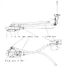 MOUNTED PLATE OF MULTIPLE UNIT VALVE - Блок «Система управления гидравликой»  (номер на схеме: 2)