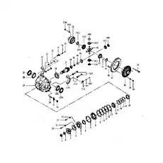Roller bearing GB297-32216 - Блок «Задняя ось главного привода в сборе»  (номер на схеме: 23)