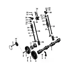 Screw 614050010 - Блок «Распределительный механизм клапана gr615050033»  (номер на схеме: 21)