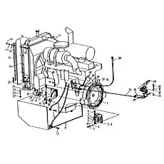 Болт - Блок «LW330F.II.1 Система двигателя»  (номер на схеме: 12)