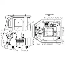 Воздуховод кондиционера (Оснащение кондиционера) - Блок «Кабина 1»  (номер на схеме: 35)