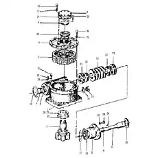 Приводная шестерня - Блок «Червячный привод»  (номер на схеме: 3)