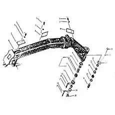Бoлт M12x30 - Блок «Передняя рама»  (номер на схеме: 21)
