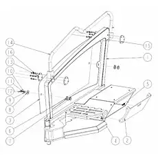 ROLLING GATE - Блок «Правая опора сиденья 200604523»  (номер на схеме: 2)