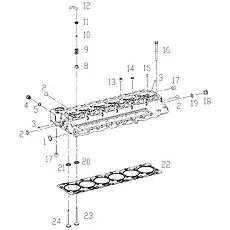 BOLT, CYLINDER HEAD - Блок «Cylinder head, valve, cylinder head gasket»  (номер на схеме: 16)