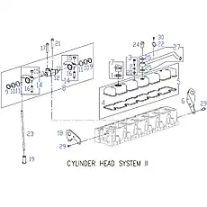 BOLT, VALVE COVER - Блок «CYLINDER HEAD SYSTEM 2»  (номер на схеме: 3)