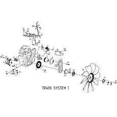 RUBBER VULCANIZED COUPLING PLATE, FAN - Блок «TRAIN SYSTEM 1»  (номер на схеме: 29)