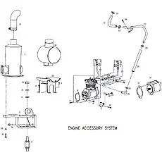CLAMP - Блок «ENGINE ACCESSORY SYSTEM»  (номер на схеме: 21.1)