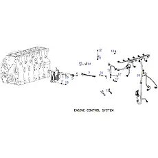 BRACKET, HARNESS ELECTRICAL-CONTROL - Блок «ENGINE CONTROL SYSTEM»  (номер на схеме: 14)
