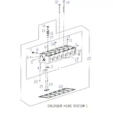 PLUG - Блок «CYLINDER HEAD SYSTEM 1»  (номер на схеме: 24)