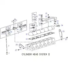 ADJUSTING SCREW, ROCKER ARM - Блок «CYLINDER HEAD SYSTEM 2»  (номер на схеме: 8)