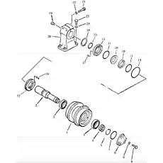 bearing, roller - Блок «CARRIER ROLLER»  (номер на схеме: 3)