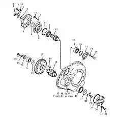 bearing - Блок «Корпус бортового редуктора и механизма»  (номер на схеме: 7)