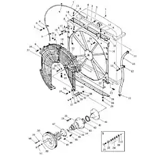 bolt - Блок «Трубопровод радиатора и воздушный тормоз»  (номер на схеме: 21)