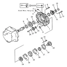cage bearing - Блок «Перевод трансмиссии»  (номер на схеме: 16)