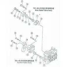 valve body - Блок «Blade lift and tilt control valve 2»  (номер на схеме: 13)