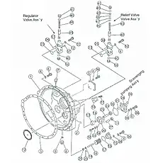 O-ring - Блок «Torque converter housing and valve»  (номер на схеме: 23)