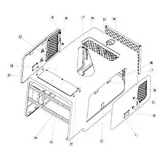 Articulate assembly - Блок «Кожух из стекловолокна»  (номер на схеме: 32)